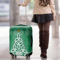 Christmas Ireland Celtic Luggage Cover Special Xmas Tree - Wonder Print Shop