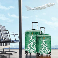 Christmas Ireland Celtic Luggage Cover Special Xmas Tree - Wonder Print Shop