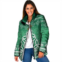 Christmas Ireland Celtic Padded Jacket Special Xmas Tree - Wonder Print Shop