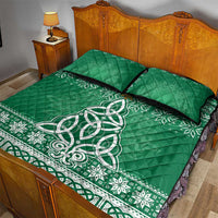 Christmas Ireland Celtic Quilt Bed Set Special Xmas Tree - Wonder Print Shop
