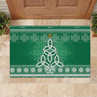 Christmas Ireland Celtic Rubber Doormat Special Xmas Tree - Wonder Print Shop