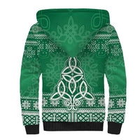 Christmas Ireland Celtic Sherpa Hoodie Special Xmas Tree - Wonder Print Shop