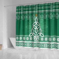 Christmas Ireland Celtic Shower Curtain Special Xmas Tree - Wonder Print Shop