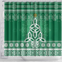 Christmas Ireland Celtic Shower Curtain Special Xmas Tree - Wonder Print Shop