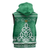 Christmas Ireland Celtic Sleeveless Zip Hoodie Special Xmas Tree - Wonder Print Shop