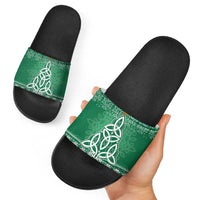 Christmas Ireland Celtic Slide Sandals Special Xmas Tree - Wonder Print Shop