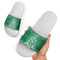 Christmas Ireland Celtic Slide Sandals Special Xmas Tree - Wonder Print Shop
