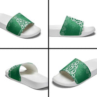 Christmas Ireland Celtic Slide Sandals Special Xmas Tree - Wonder Print Shop
