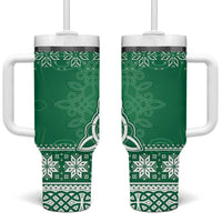Christmas Ireland Celtic Tumbler With Handle Special Xmas Tree - Wonder Print Shop