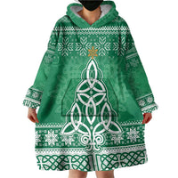 Christmas Ireland Celtic Wearable Blanket Hoodie Special Xmas Tree - Wonder Print Shop