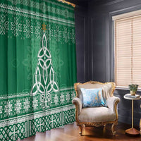 Christmas Ireland Celtic Window Curtain Special Xmas Tree - Wonder Print Shop