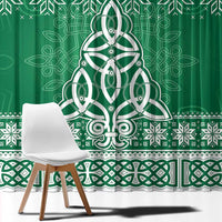 Christmas Ireland Celtic Window Curtain Special Xmas Tree - Wonder Print Shop