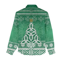 Christmas Ireland Celtic Women Casual Shirt Special Xmas Tree - Wonder Print Shop