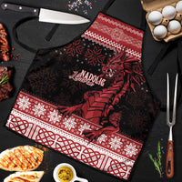 Christmas Wales Celtic Apron Welsh Dragon Nadolig Llawen - Wonder Print Shop