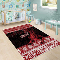 Christmas Wales Celtic Area Rug Welsh Dragon Nadolig Llawen - Wonder Print Shop