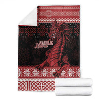 Christmas Wales Celtic Blanket Welsh Dragon Nadolig Llawen - Wonder Print Shop