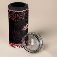 Christmas Wales Celtic 4 in 1 Can Cooler Tumbler Welsh Dragon Nadolig Llawen - Wonder Print Shop