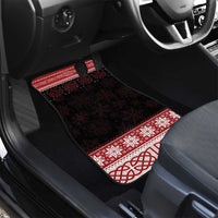 Christmas Wales Celtic Car Mats Welsh Dragon Nadolig Llawen - Wonder Print Shop