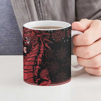 Christmas Wales Celtic Ceramic Mug Welsh Dragon Nadolig Llawen - Wonder Print Shop