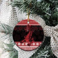 Christmas Wales Celtic Ceramic Ornament Welsh Dragon Nadolig Llawen - Wonder Print Shop