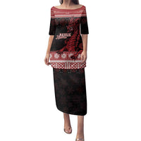 Christmas Wales Celtic Family Matching Puletasi and Hawaiian Shirt Welsh Dragon Nadolig Llawen - Wonder Print Shop