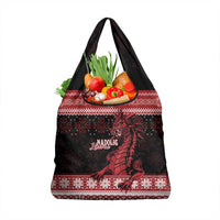Christmas Wales Celtic Grocery Bag Welsh Dragon Nadolig Llawen - Wonder Print Shop