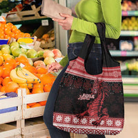 Christmas Wales Celtic Grocery Bag Welsh Dragon Nadolig Llawen - Wonder Print Shop