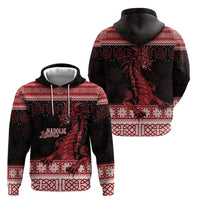 Christmas Wales Celtic Hoodie Welsh Dragon Nadolig Llawen - Wonder Print Shop