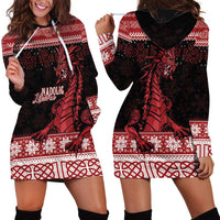 Christmas Wales Celtic Hoodie Dress Welsh Dragon Nadolig Llawen - Wonder Print Shop