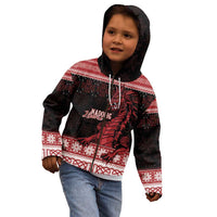 Christmas Wales Celtic Kid Hoodie Welsh Dragon Nadolig Llawen - Wonder Print Shop