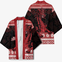Christmas Wales Celtic Kimono Welsh Dragon Nadolig Llawen - Wonder Print Shop