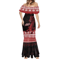 Christmas Wales Celtic Mermaid Dress Welsh Dragon Nadolig Llawen - Wonder Print Shop