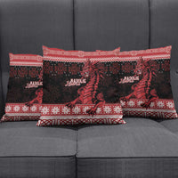 Christmas Wales Celtic Pillow Cover Welsh Dragon Nadolig Llawen - Wonder Print Shop