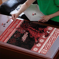 Christmas Wales Celtic Puzzle Welsh Dragon Nadolig Llawen - Wonder Print Shop