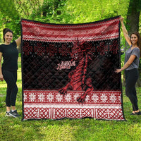 Christmas Wales Celtic Quilt Welsh Dragon Nadolig Llawen - Wonder Print Shop