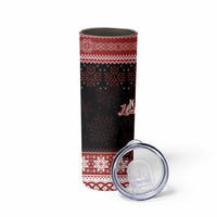 Christmas Wales Celtic Skinny Tumbler Welsh Dragon Nadolig Llawen - Wonder Print Shop