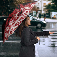 Christmas Wales Celtic Umbrella Welsh Dragon Nadolig Llawen - Wonder Print Shop