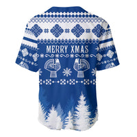Finland Christmas Hannunvaakuna Tattoo Baseball Jersey Hyvaa Joulua - Flag Color LT7 - Wonder Print Shop