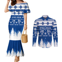 finland-christmas-hannunvaakuna-tattoo-couples-matching-mermaid-dress-and-long-sleeve-button-shirt-hyvaa-joulua-flag-color