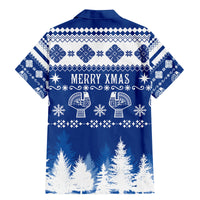 Finland Christmas Hannunvaakuna Tattoo Family Matching Mermaid Dress and Hawaiian Shirt Hyvaa Joulua - Flag Color LT7 - Wonder Print Shop