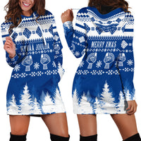 Finland Christmas Hannunvaakuna Tattoo Hoodie Dress Hyvaa Joulua - Flag Color - Wonder Print Shop
