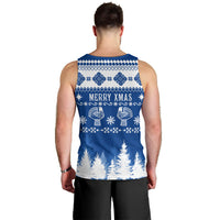 Finland Christmas Hannunvaakuna Tattoo Men Tank Top Hyvaa Joulua - Flag Color - Wonder Print Shop