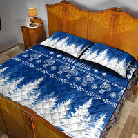 Finland Christmas Hannunvaakuna Tattoo Quilt Bed Set Hyvaa Joulua - Flag Color - Wonder Print Shop