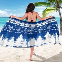 Finland Christmas Hannunvaakuna Tattoo Sarong Hyvaa Joulua - Flag Color - Wonder Print Shop