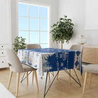 Finland Christmas Hannunvaakuna Tattoo Tablecloth Hyvaa Joulua - Flag Color - Wonder Print Shop