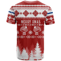 Finland Christmas Hannunvaakuna Tattoo T Shirt Hyvaa Joulua - Red - Wonder Print Shop