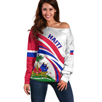 Haiti Independence Anniversary Off Shoulder Sweater Ayiti Basic Style - Wonder Print Shop