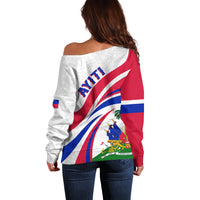 Haiti Independence Anniversary Off Shoulder Sweater Ayiti Basic Style - Wonder Print Shop