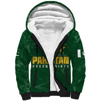 Personalised Pakistan Women Cricket Sherpa Hoodie Marble Patterns - Wonder Print Shop