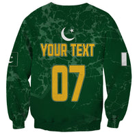 Personalised Pakistan Women Cricket Sweatshirt Marble Patterns - Wonder Print Shop